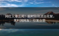 网红又爆丑闻！实时刚刚流出花絮，黑料网网友：引发众怒