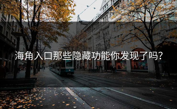 海角入口那些隐藏功能你发现了吗？
